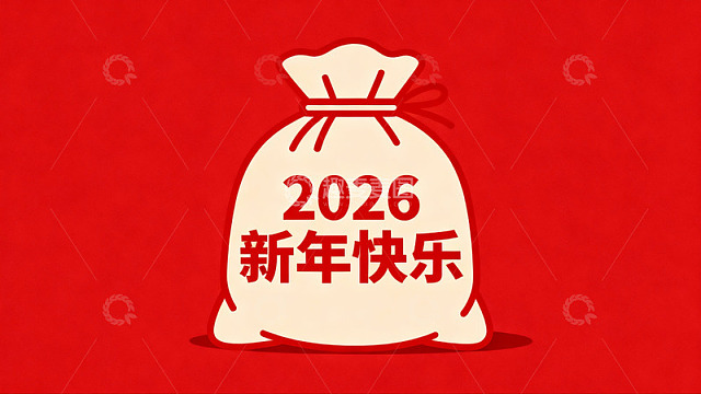 红色背景新年红包图案