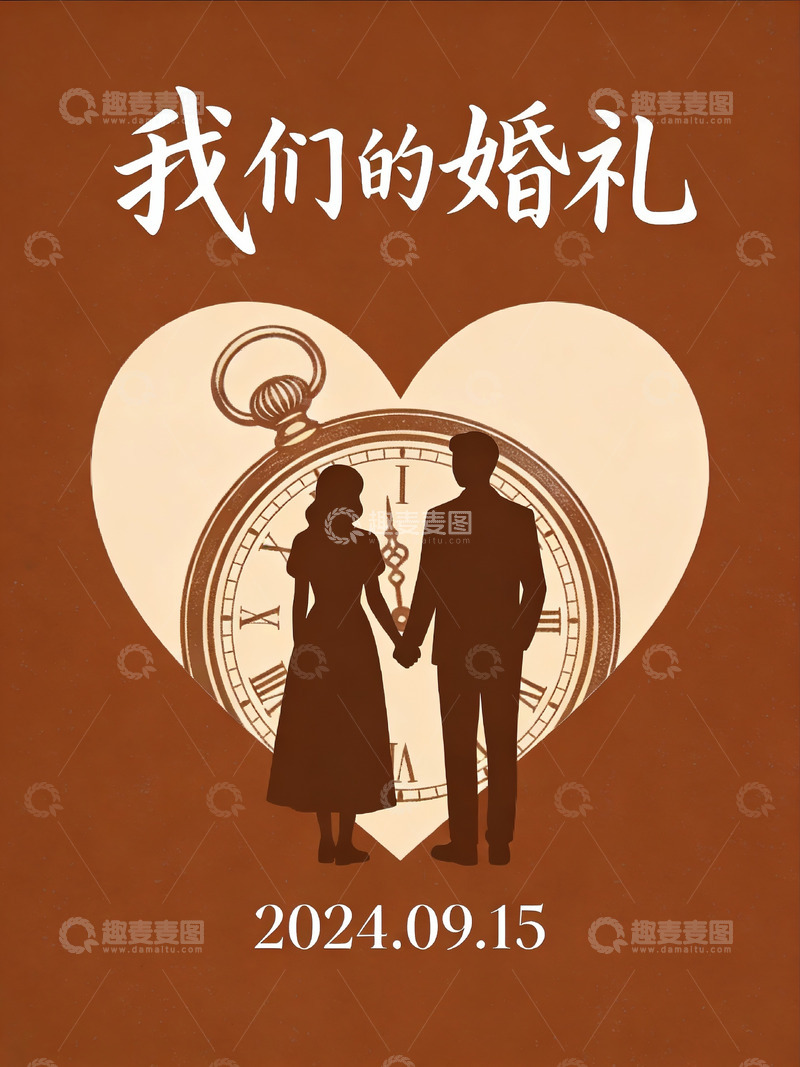 高清大图下载【趣麦麦图】婚礼海报设计