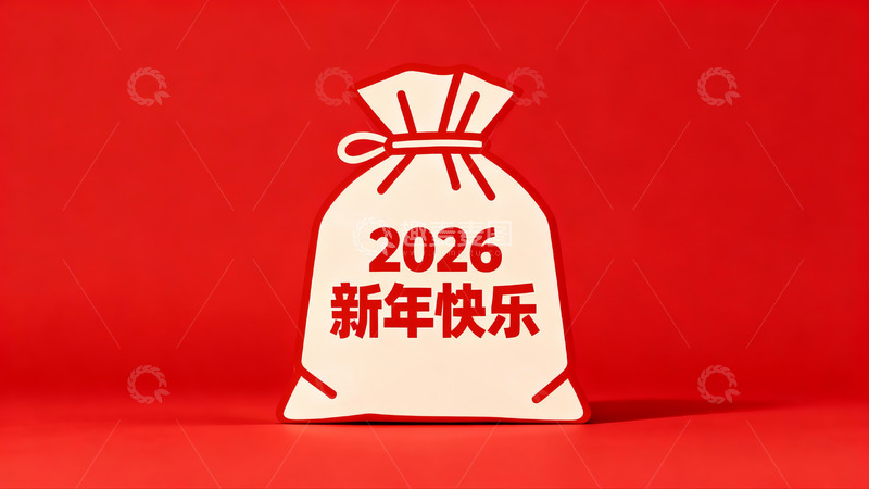 高清大图下载【趣麦麦图】红色背景新年红包图案