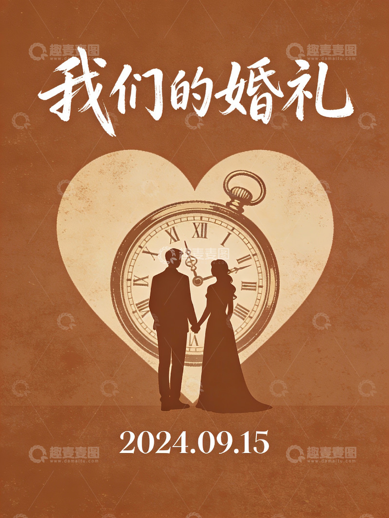 高清大图下载【趣麦麦图】婚礼海报设计