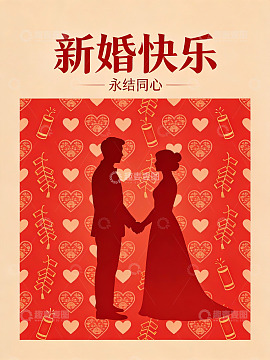 新婚快乐贺卡设计