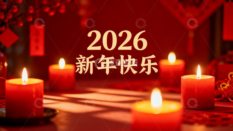 高清大图下载【趣麦麦图】新年烛光祈福图