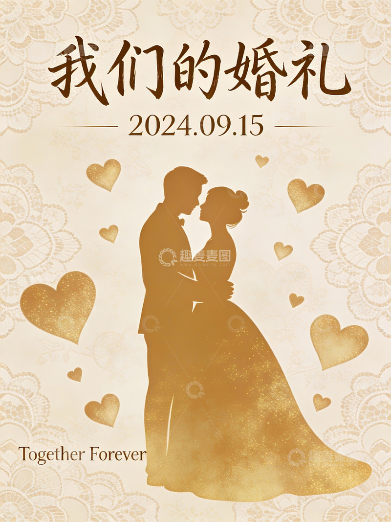 高清大图下载【趣麦麦图】婚礼海报设计