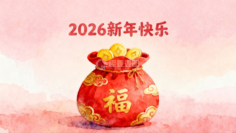 高清大图下载【趣麦麦图】新年红包寓意吉祥如意