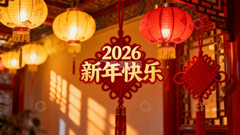高清大图下载【趣麦麦图】新年灯笼装饰场景