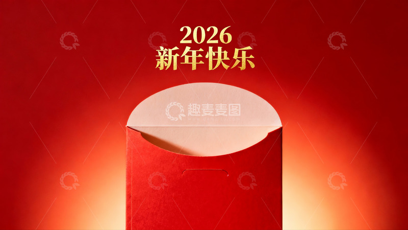 高清大图下载【趣麦麦图】红色红包迎新年