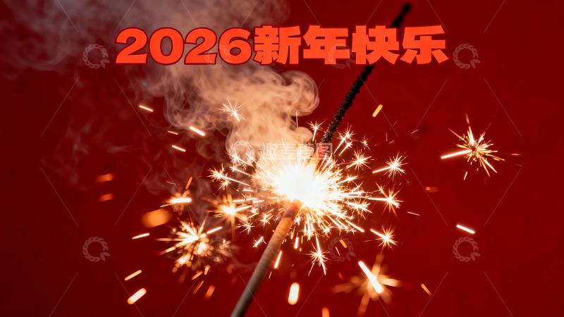 高清大图下载【趣麦麦图】烟花绽放迎新年