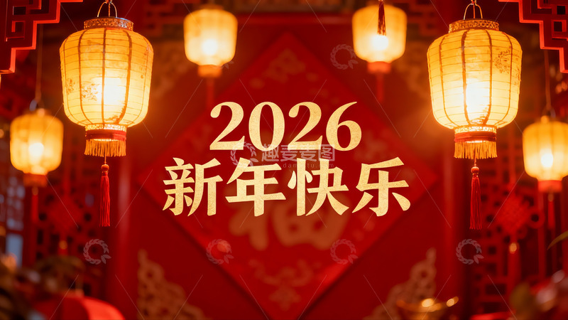 高清大图下载【趣麦麦图】新年灯笼装饰迎新春