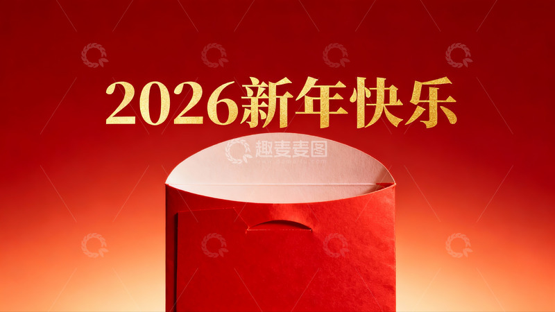 高清大图下载【趣麦麦图】红色红包迎新年