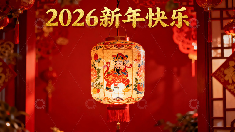 高清大图下载【趣麦麦图】新年灯笼喜庆挂