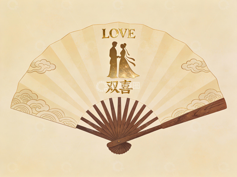 高清大图下载【趣麦麦图】中式婚礼扇面艺术