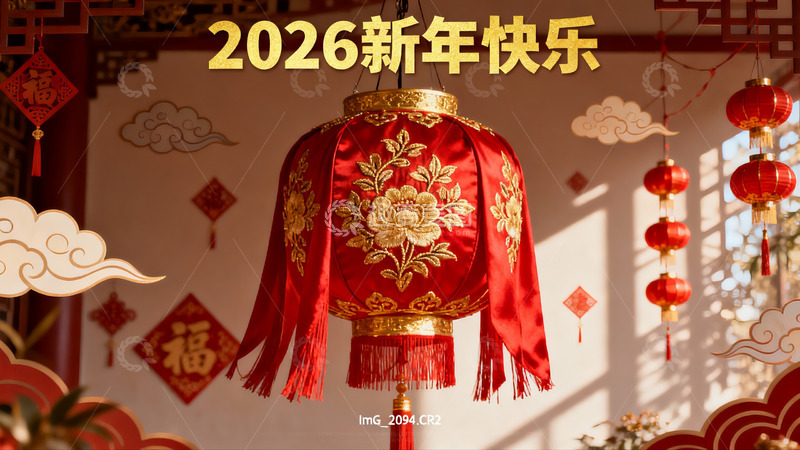 高清大图下载【趣麦麦图】新年红灯笼装饰场景