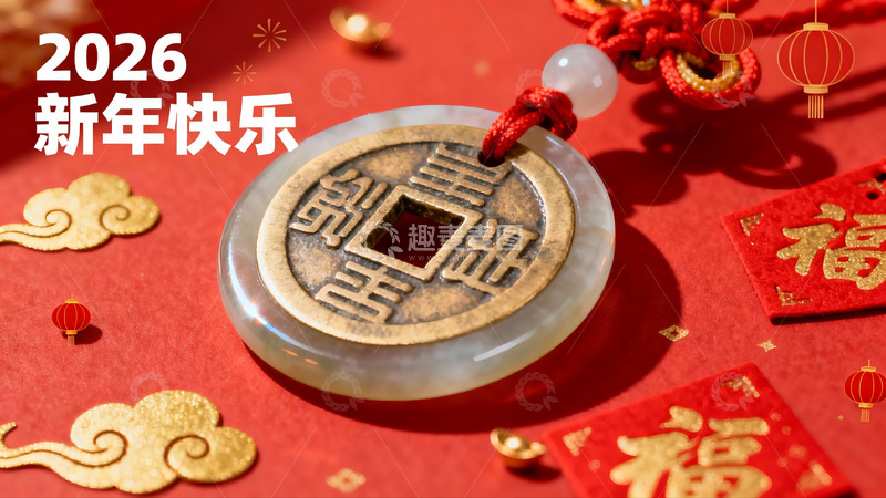 高清大图下载【趣麦麦图】新年福字挂饰祈福迎祥