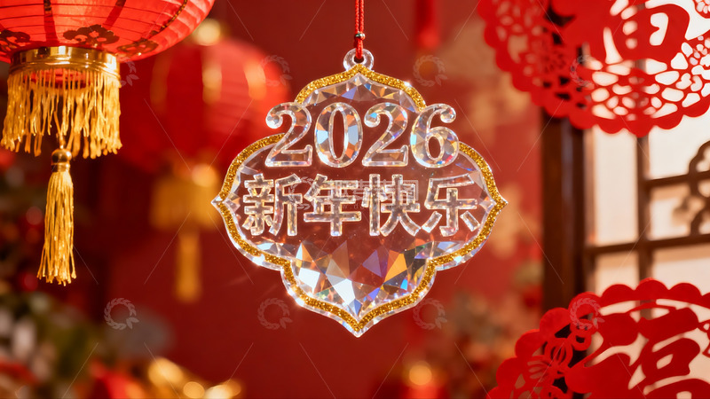 高清大图下载【趣麦麦图】新年挂饰红灯笼喜庆装饰