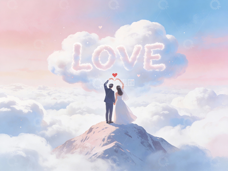 高清大图下载【趣麦麦图】云上新人共绘爱字