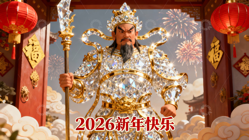 高清大图下载【趣麦麦图】新年庆典中的神将形象