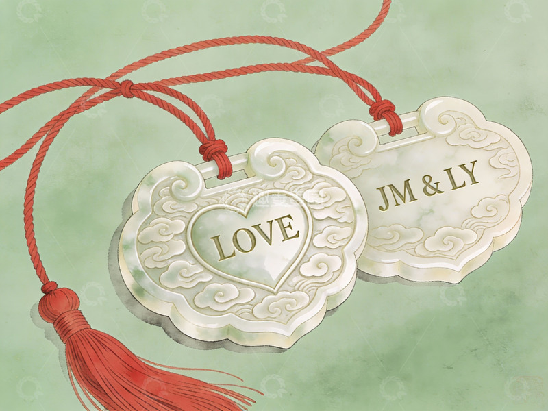 高清大图下载【趣麦麦图】玉佩挂饰上的爱意铭文