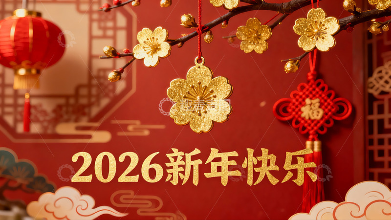 高清大图下载【趣麦麦图】新年装饰挂件喜庆氛围浓厚