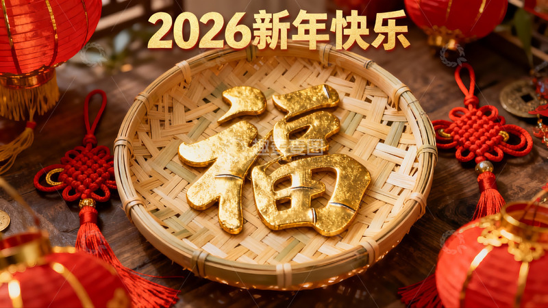 高清大图下载【趣麦麦图】新年福字装饰摆件