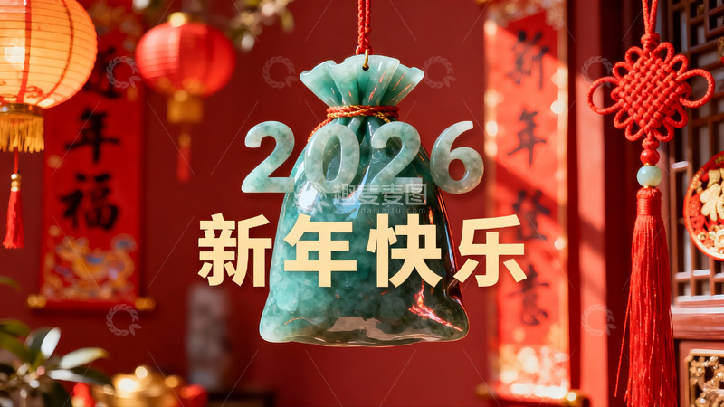 高清大图下载【趣麦麦图】新年装饰挂件喜庆氛围浓厚