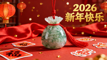 新年翡翠福袋装饰图