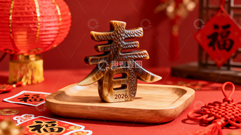 高清大图下载【趣麦麦图】春节装饰品特写