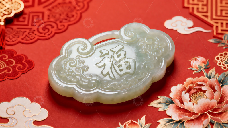 高清大图下载【趣麦麦图】玉佩福字图案精美绝伦