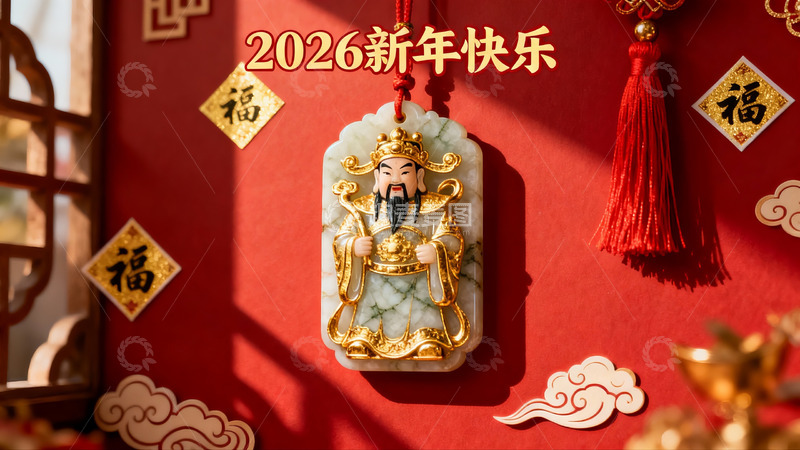 高清大图下载【趣麦麦图】新年玉佩挂饰祈福迎祥