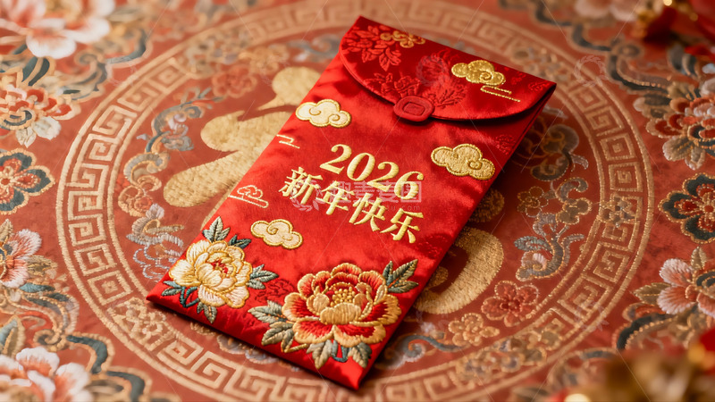 高清大图下载【趣麦麦图】红色新年红包特写