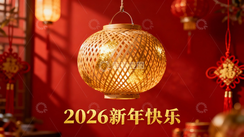 高清大图下载【趣麦麦图】新年灯笼装饰场景