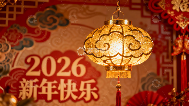 高清大图下载【趣麦麦图】新年灯笼装饰迎新春