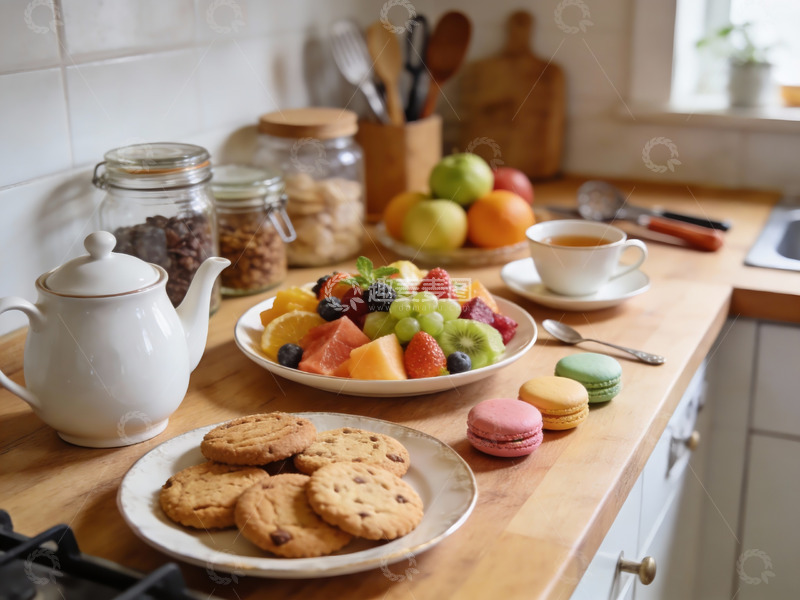 高清大图下载【趣麦麦图】厨房台面美食摆拍