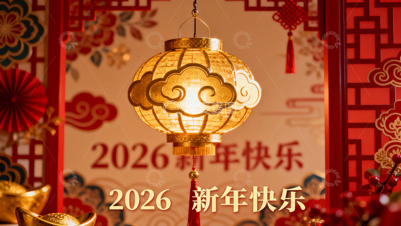 高清大图下载【趣麦麦图】新年灯笼装饰场景