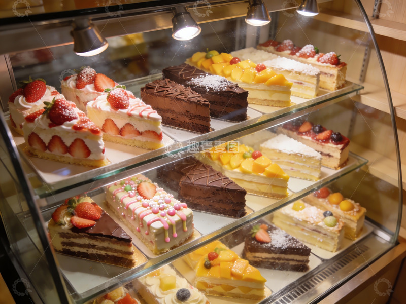 高清大图下载【趣麦麦图】琳琅满目的甜品蛋糕展示