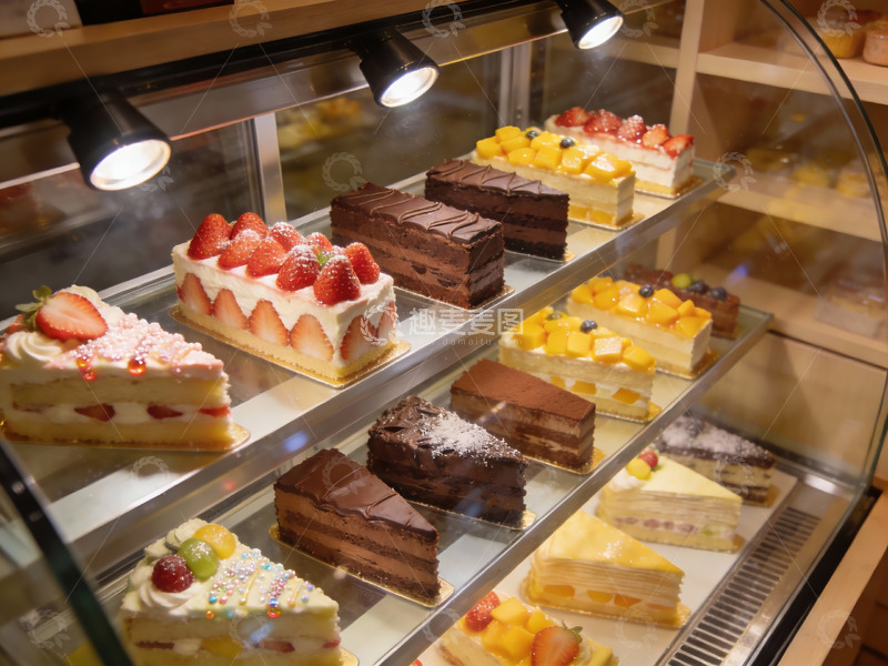 高清大图下载【趣麦麦图】琳琅满目的甜品蛋糕展示