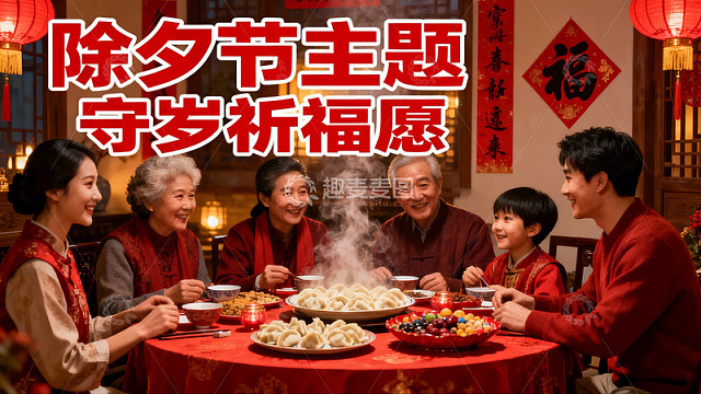 除夕团圆饭祈福迎新年