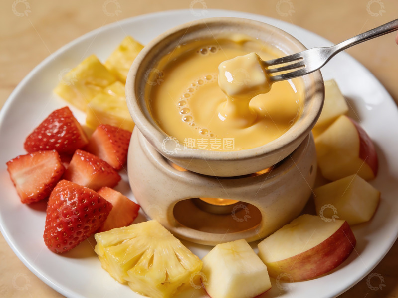 高清大图下载【趣麦麦图】水果蘸酱美食诱人
