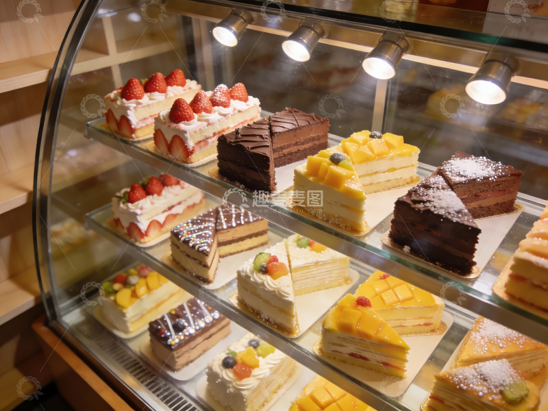 高清大图下载【趣麦麦图】琳琅满目的甜品蛋糕展示