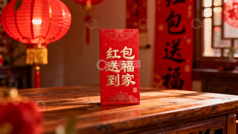 高清大图下载【趣麦麦图】春节红包摆件喜庆氛围浓厚