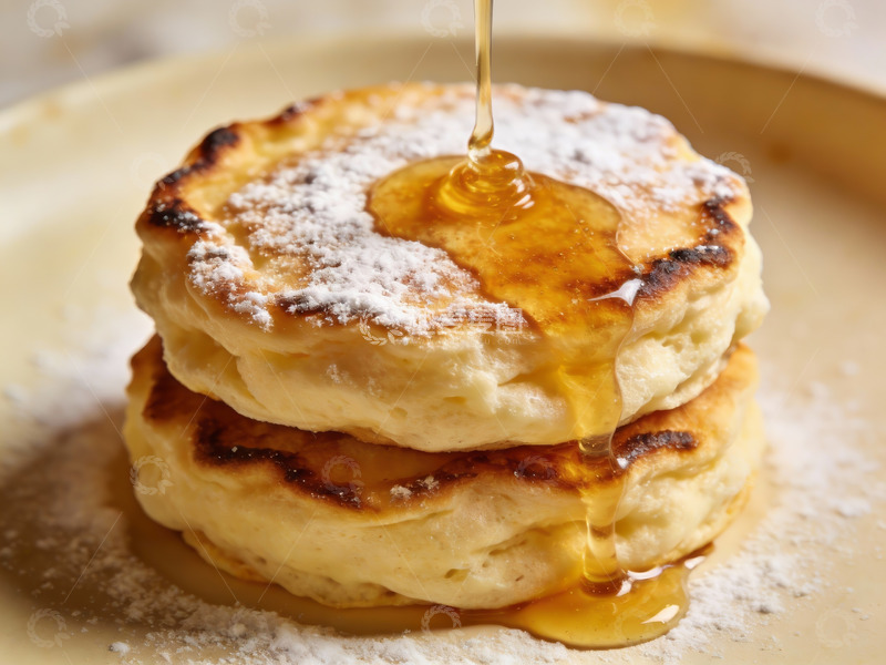 高清大图下载【趣麦麦图】松饼淋糖浆