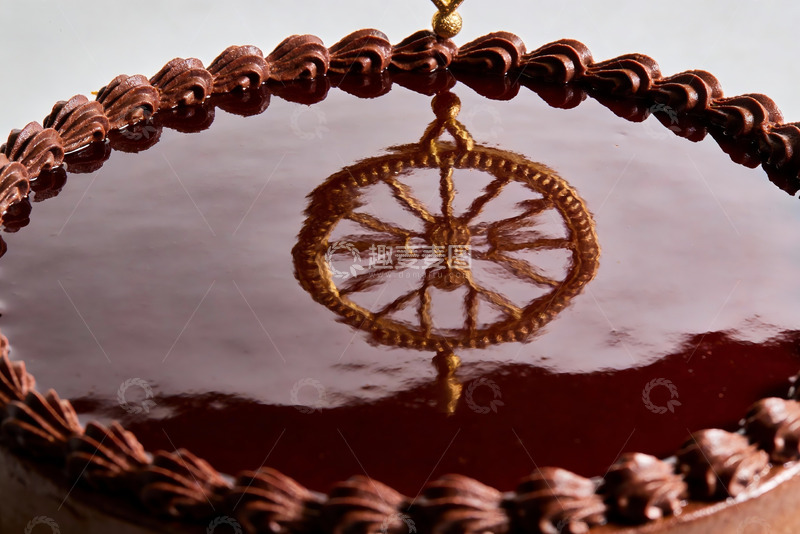 高清大图下载【趣麦麦图】巧克力蛋糕镜面装饰特写