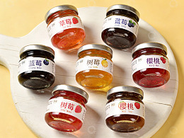 七款果酱摆盘展示