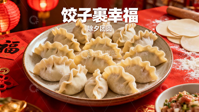 饺子团圆夜幸福满满