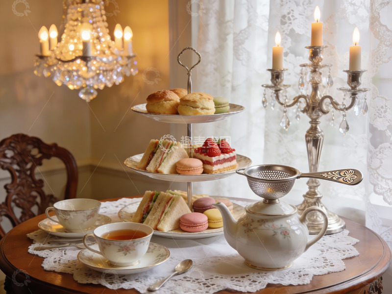 高清大图下载【趣麦麦图】优雅下午茶时光