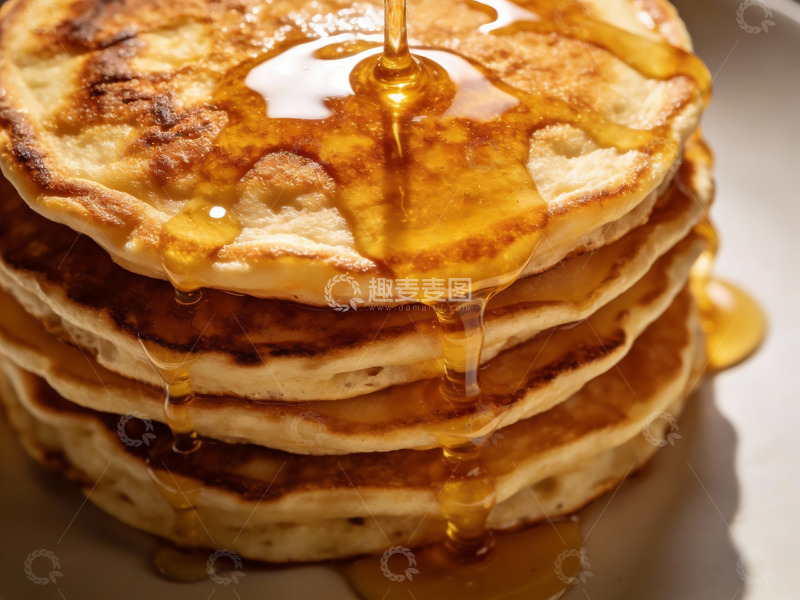 高清大图下载【趣麦麦图】金黄松饼淋糖浆