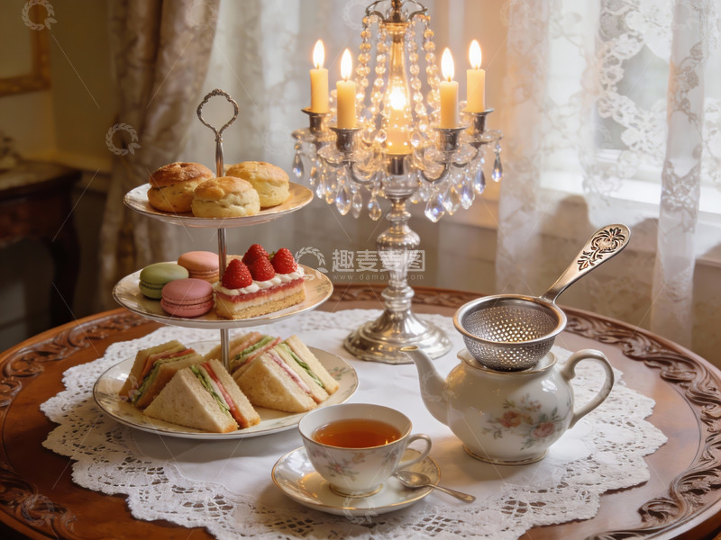 高清大图下载【趣麦麦图】优雅下午茶时光