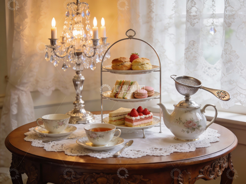 高清大图下载【趣麦麦图】精致下午茶摆盘