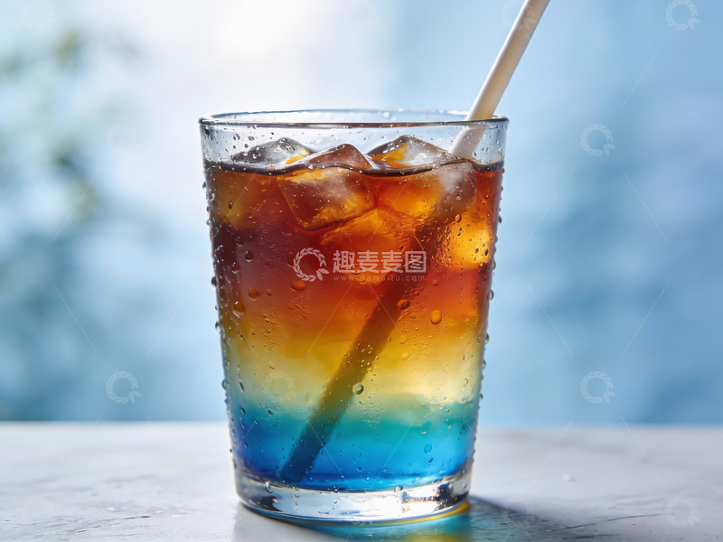 高清大图下载【趣麦麦图】分层鸡尾酒冰爽诱人