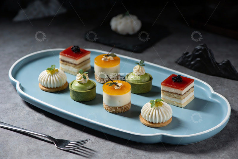 高清大图下载【趣麦麦图】精致甜点摆盘