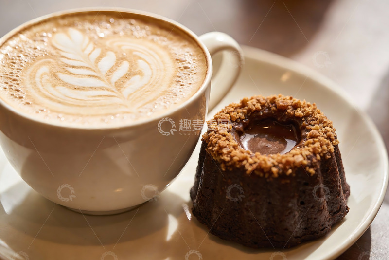 高清大图下载【趣麦麦图】咖啡与甜点的完美搭配